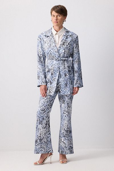 Touché Privé SET PANTALON JACHETA DETALIATA CREAȚA CU MODEL