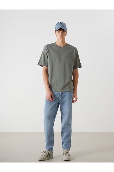 LC Waikiki Ανδρικό T-Shirt από βαμβακερό χτενισμένο λαιμό