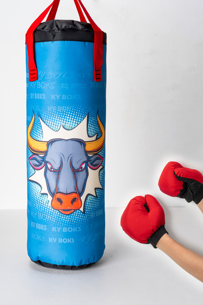 kyspor Çocuk Boks Torbası Seti + Eldiven | Dayanıklı ve Renkli Tasarım
