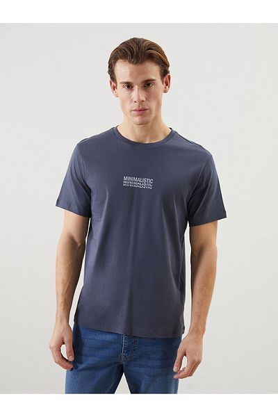 LC Waikiki Crew Neck Short Sleeve Printed Combed Cotton Men's T-Shirt