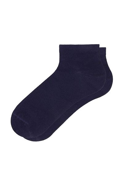 MEM SOCKS Unisex Μαύρες κάλτσες μπαμπού μποτάκια 12 τεμ
