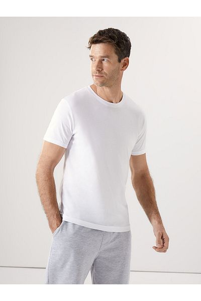 LC Waikiki Ανδρικό T-Shirt από βαμβακερό χτενισμένο λαιμό