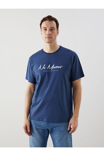 LC Waikiki Tricou pentru bărbați din bumbac pieptănat cu decolteu
