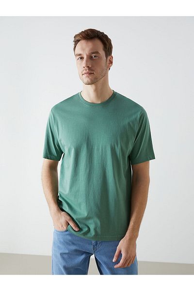 LC Waikiki Ανδρικό T-Shirt από βαμβακερό χτενισμένο λαιμό