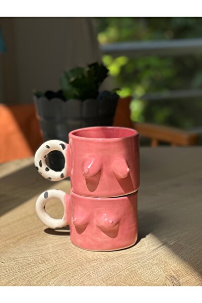 KABİLE SERAMİK El yapımı seramik memeli kupa fincan