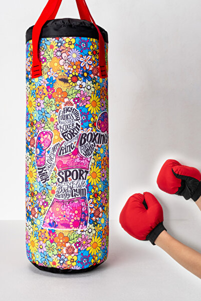 kyspor Çocuk Boks Torbası Seti + Hediye Eldiven | Dayanıklı ve Renkli Tasarım