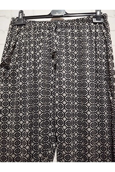 anne moda ankara Slim, summer, viscose cotton high waist, 2-pocket pants