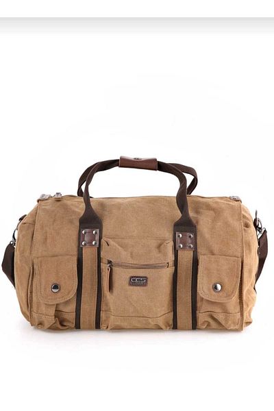 ÇÇS Sports and Travel Bag with Canvas Shoulder Strap