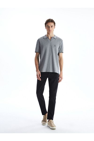 LC Waikiki Polo Neck Short Sleeve Embroidered Men's T-Shirt