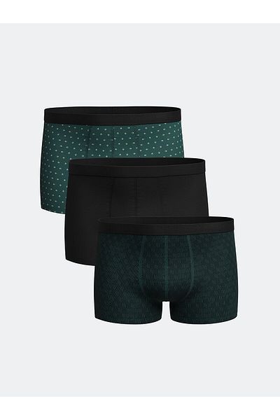 LC Waikiki Standard Fit Cotton Flexible Ανδρικό Boxer 3 τεμαχίων