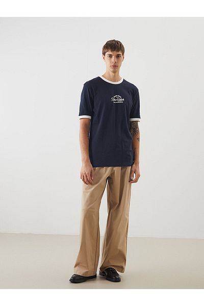 LC Waikiki Crew Neck Printed Combed Cotton Men's T-Shirt