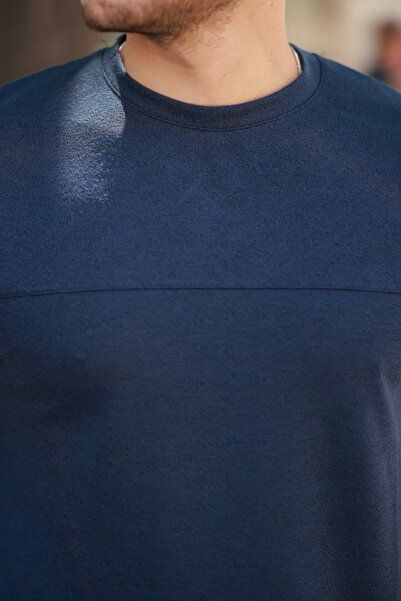 HAZEGO Ανδρικό μπλουζάκι TIANA Oversize Crew Neck με κοντό μανίκι