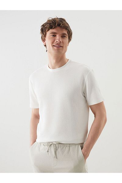 LC Waikiki Ανδρικό T-Shirt από βαμβακερό χτενισμένο λαιμό