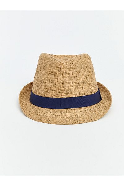 LC Waikiki Men's Straw Hat with Rope Detail