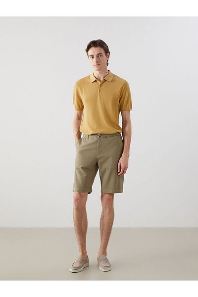 LC Waikiki Ανδρικό σορτς Standard Mold Linen Blend