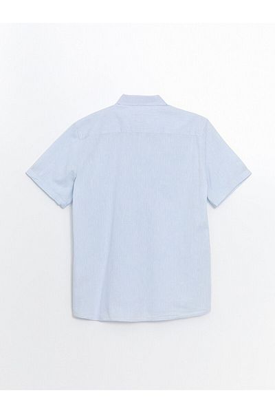 LC Waikiki Regular Fit Short Sleeve Linen Blended Men's Shirt