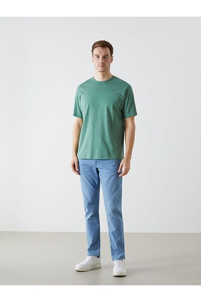 LC Waikiki Ανδρικό T-Shirt από βαμβακερό χτενισμένο λαιμό