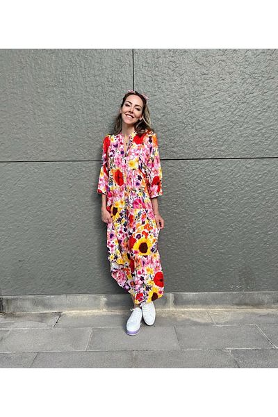 Leila Flowered Maxi Dress