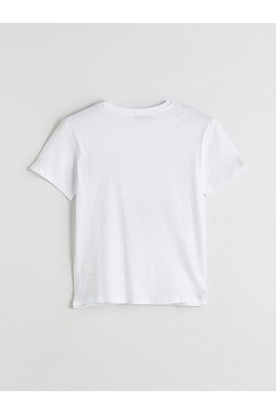 LC Waikiki Tricou pentru femei cu imprimeu cu gât crew LCW Vision (S5)
