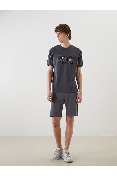 LC Waikiki Crew Neck Printed Combed Cotton Men's T-Shirt