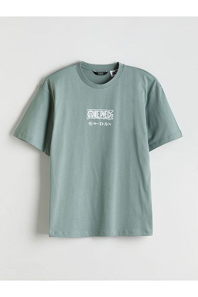 LC Waikiki Crew Neck Printed Combed Cotton Men's T-Shirt