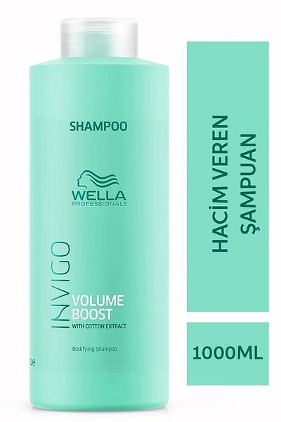 Wella Invigo Volume Boost 1000 Ml - Professional Hair Shampoo, for Fine Hair