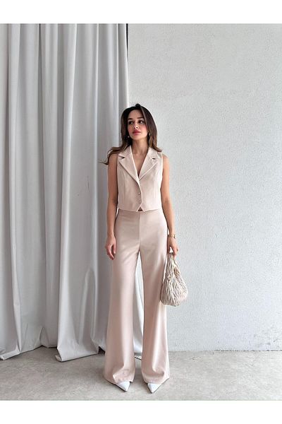 Mooi Butik Seppa Suit 4862 - Cream