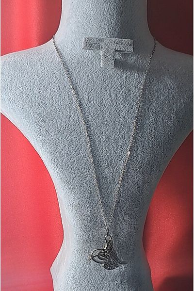 AYYILDIZ Tuğra Ottoman Steel Metal Necklace
