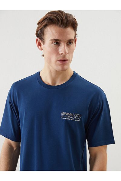 LC Waikiki Crew Neck Short Sleeve Printed Combed Cotton Men's T-Shirt