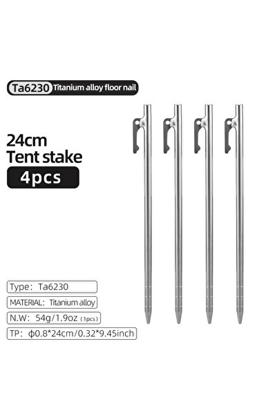 Choice 4 قطع من أوتاد خيمة Tiartisan المصنوعة من سبائك التيتانيوم شديدة التحم...