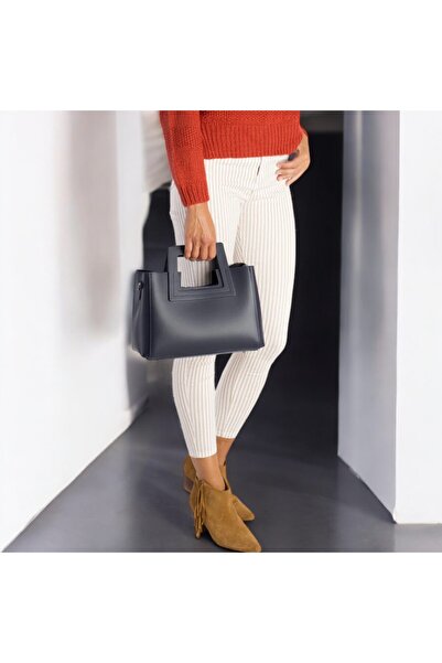 EVoStyle Geanta Damă EVoStyle ST563, Piele Naturală, 32 x 21 x 10 cm, Negru