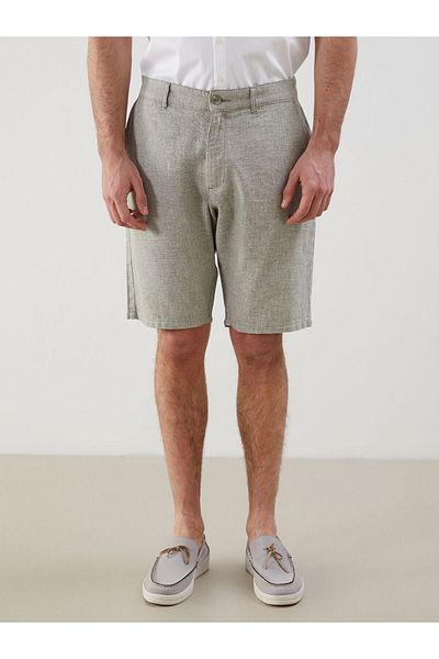 LC Waikiki Ανδρικό σορτς Standard Mold Linen Blend