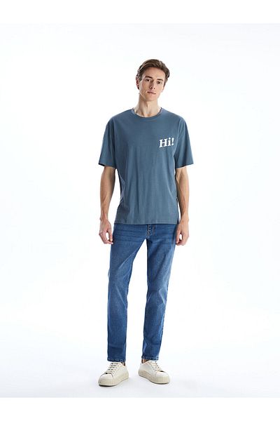 LC Waikiki Tricou pentru bărbați cu imprimeu cu gât crew