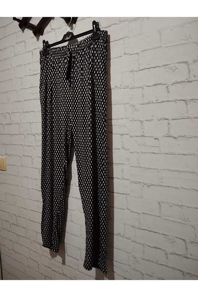 anne moda ankara Slim, summer, viscose cotton high waist, 2-pocket pants