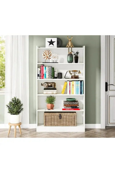 Sense BookishNook MDF White Kitaplık