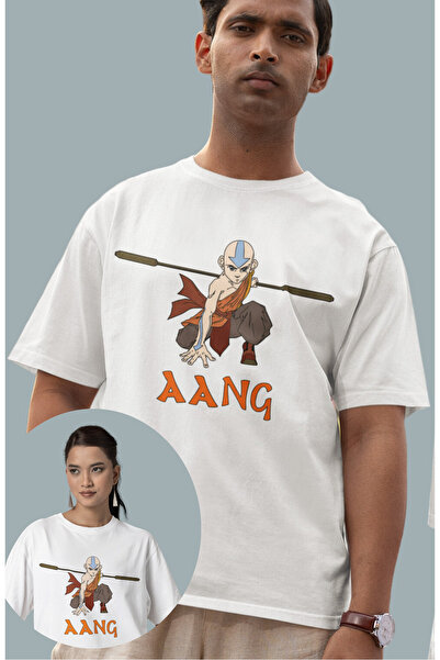 Fuddy Moda Tricou cu imprimeu Avatar Stick Aang, tricou cu imprimeu unisex Av...