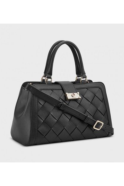 Nine West Mylah Basket Weave Satchel Bag