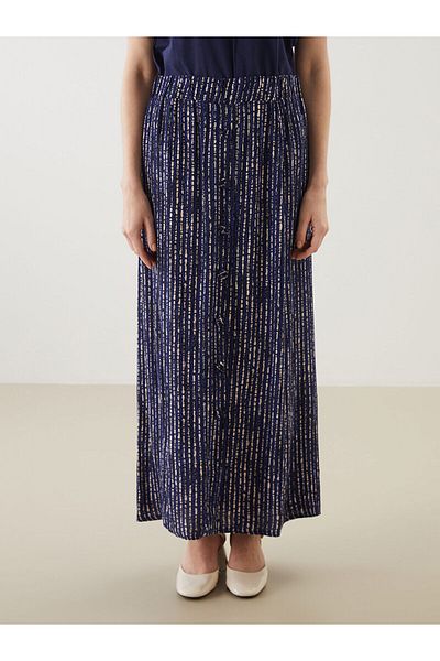 LC Waikiki Patterned Women's Skirt with Elastic Waist