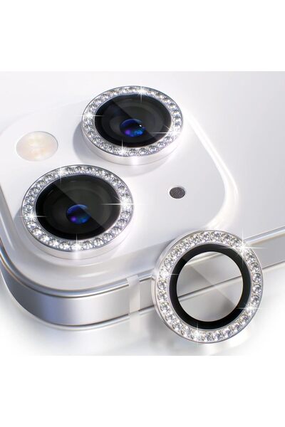 Evax (TAŞLI LENS) Iphone 14 / 14 Plus Uyumlu Taşlı Kamera Lens Koruyucu