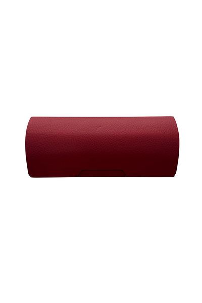 VENTİ VENTİSCA 1 брой кожена кутия за очила (външна кожена облицовка, вътрешна кадифена тапицерия, стоманена капачка)