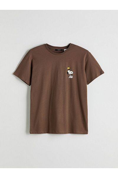 LC Waikiki Crew Neck Snoopy Printed Women's T-Shirt