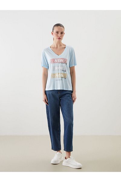 LC Waikiki Tricou de damă cu decolteu în V
