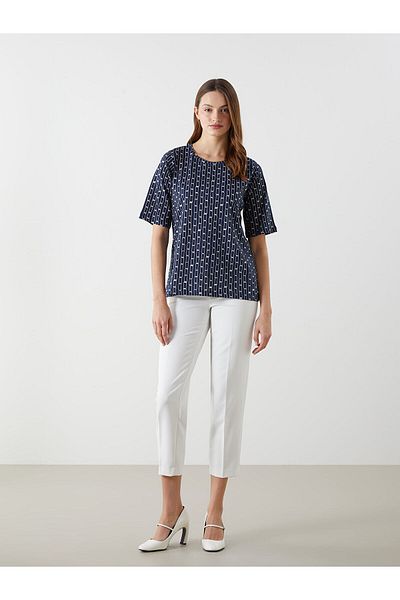LC Waikiki Crew Neck Patterned Women's T-Shirt