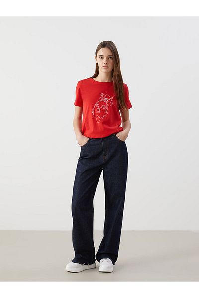 LC Waikiki Crew Neck Printed Women's T-Shirt