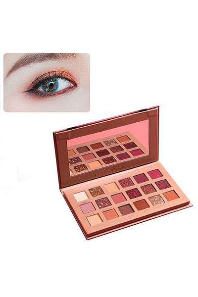 Beauty Eye Shadow Palette with 18 Long-Lasting Colors - Multi-color