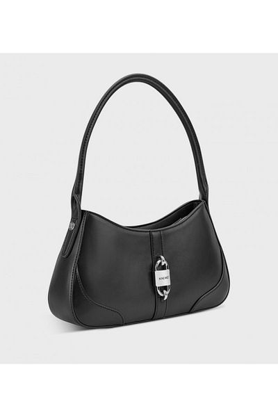 Nine West Wesson Logo Metal Shoulder Bag