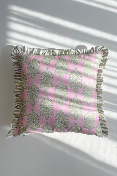 RİTMOHOME Ethnic Motif Striped Frilly Vintage, Scandinavian, Bohemian 50x50 Διακοσμητικό Μαξιλάρι (ΓΕΝΝΗΜΕΝΟ ΕΣΩΤΕΡΙΚΟ)