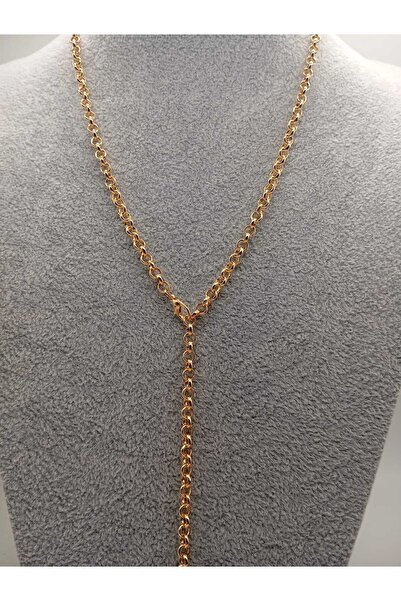 Ralp Moda قلادة دوك سلسلة Y موديل تريند قطر 4.8 ملم وطول 65 سم