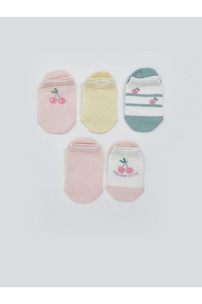 LC Waikiki Lcw Baby Printed Baby Girl Booties Socks 5 Pack (S5)