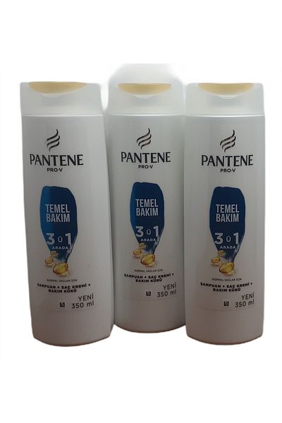 Pantene Basic Care 3 in 1 350 ml Shampoo X 3 Pcs